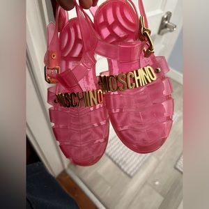 Moschino jelly sandals